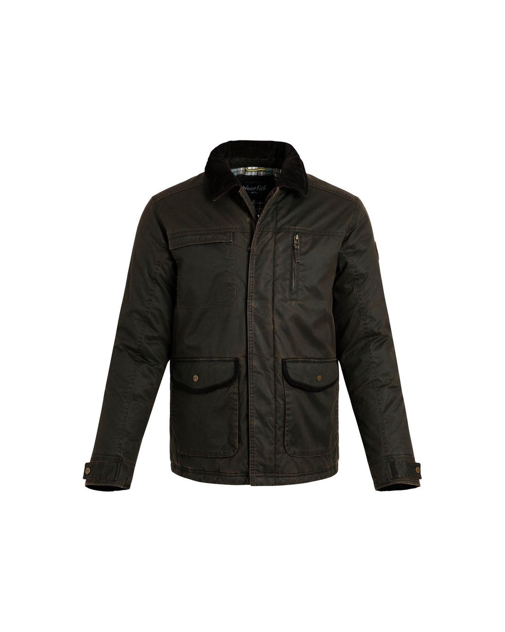 Weird Fish Thunderchief Wadded Field Jacket in Black for Men Lyst UK