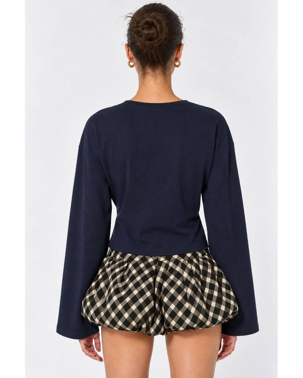 Busem Blue Cotton Elastane Blouse