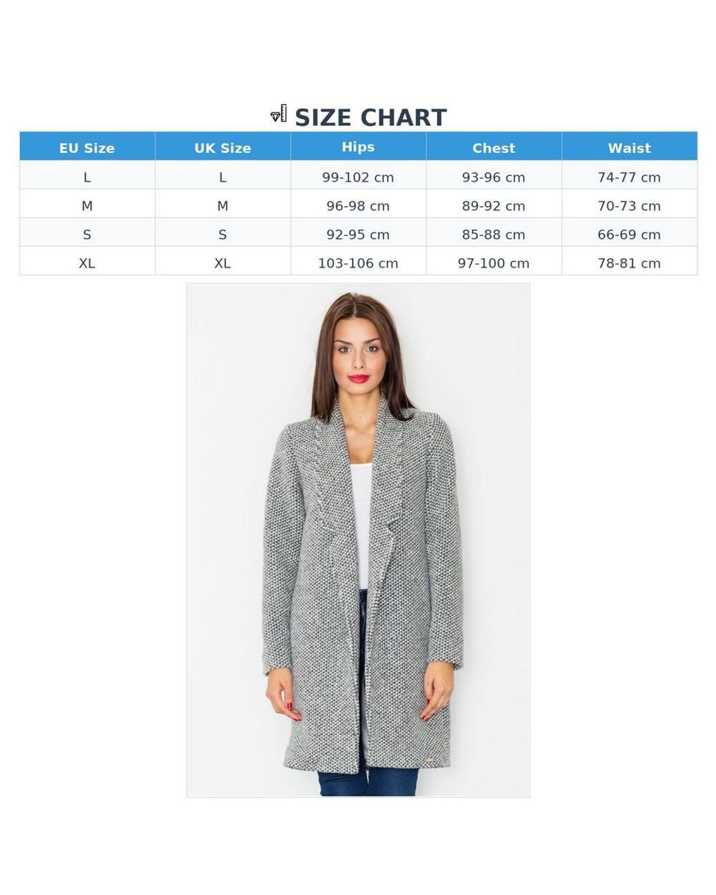 Love Lace Gray Classic Wool Padded Coat With Pockets