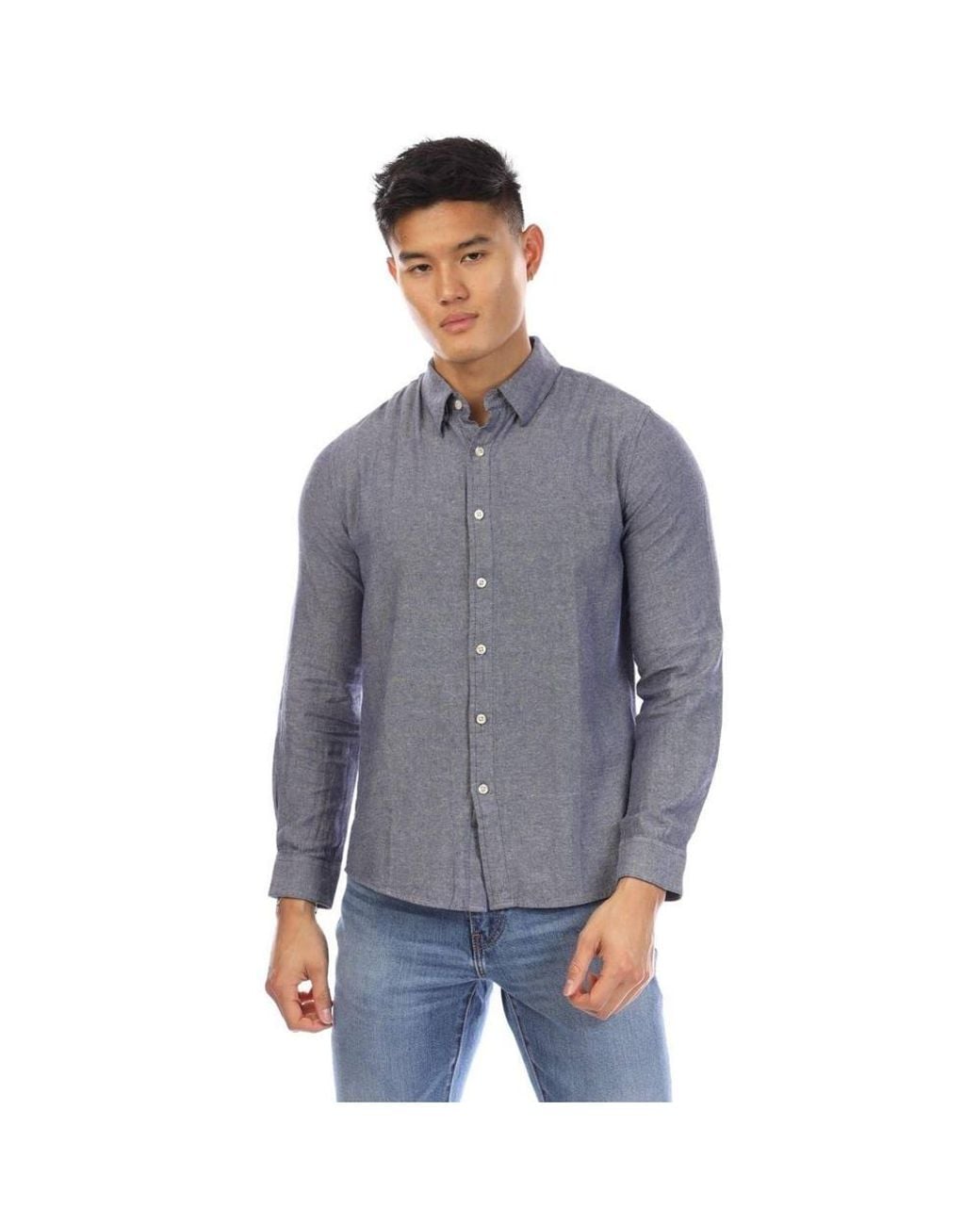 Peter Werth Blue Button Shirt for men