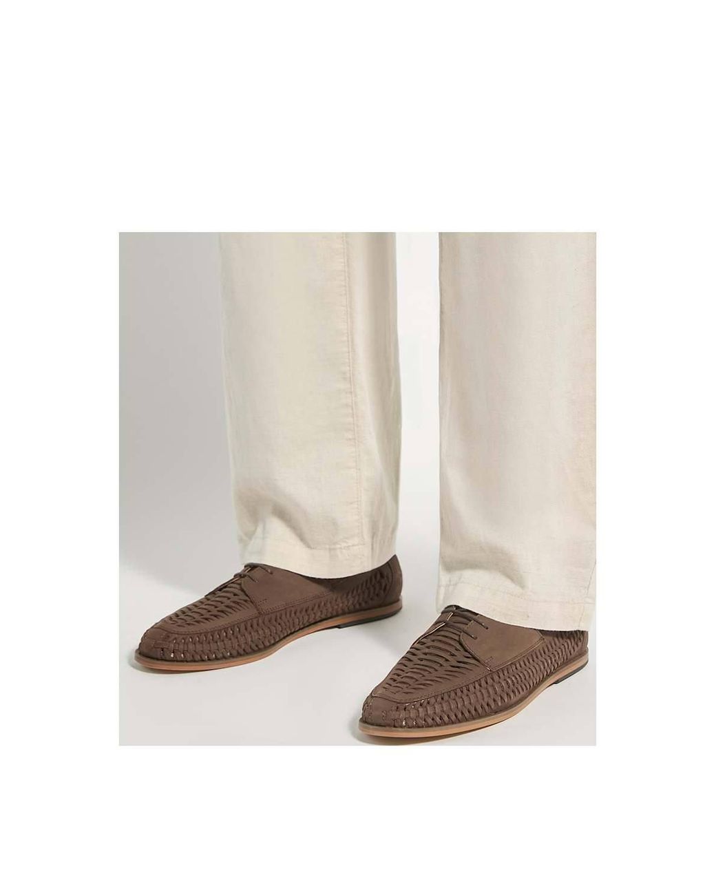 Dune Brown 'Brinkley' Slip-On Shoes for men