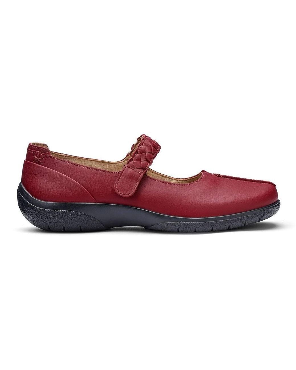 Hotter Red Wide Fit 'Shake Ii' Mary Janes