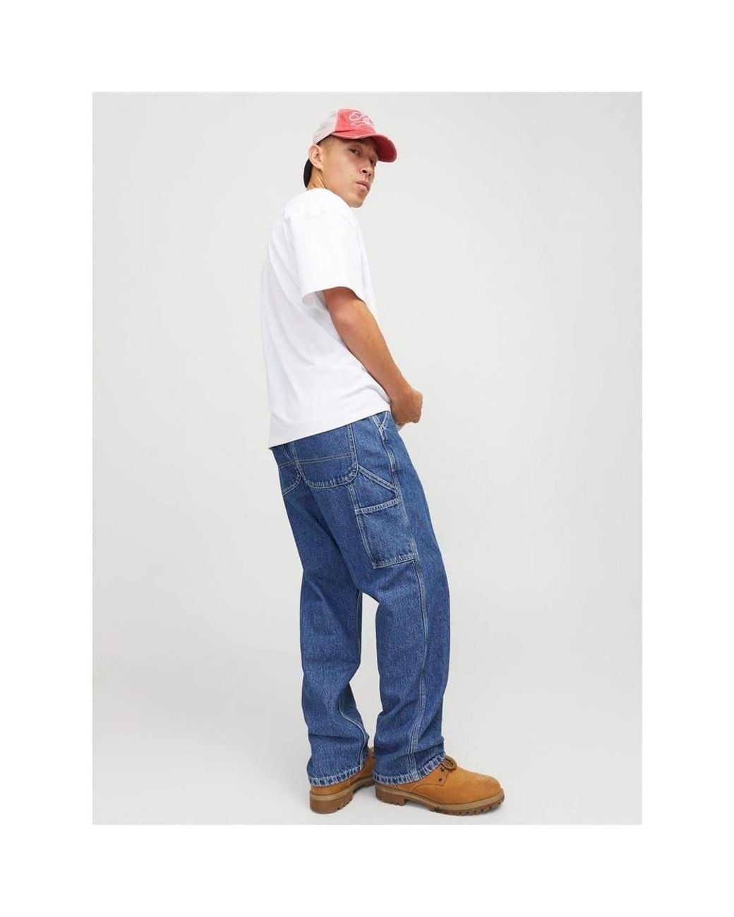Jack & Jones Blue Alex Denim Relaxed Fit Jeans for men