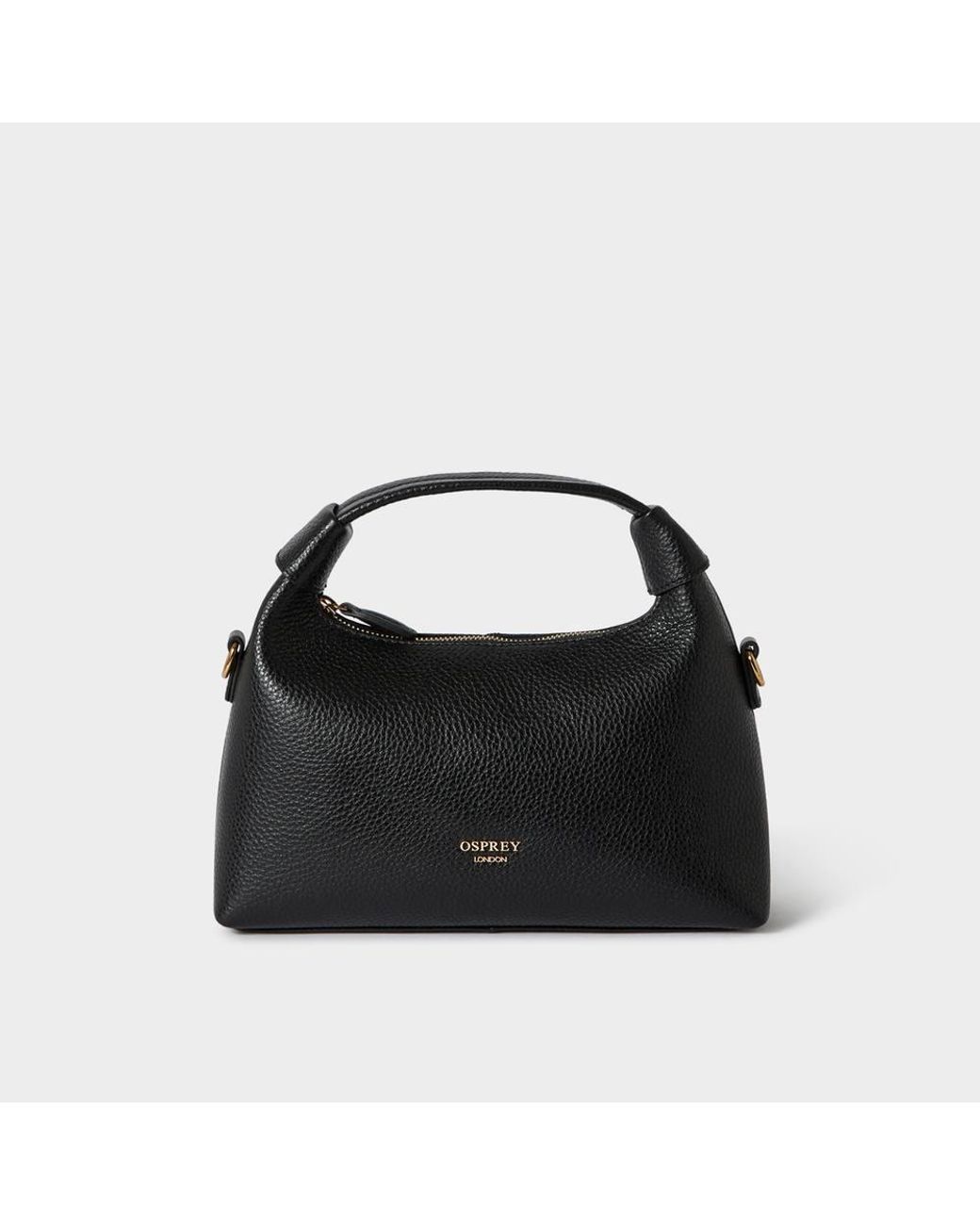 Osprey Black The Alpha Leather Grab & Crossbody Bag