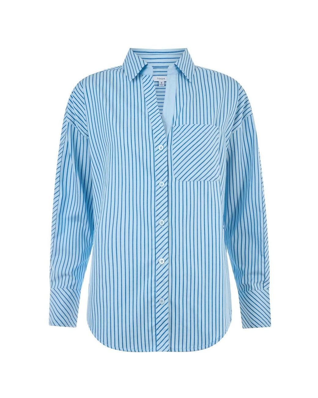 TOG24 Blue 'Helena' 100% Cotton Long Sleeve Shirt