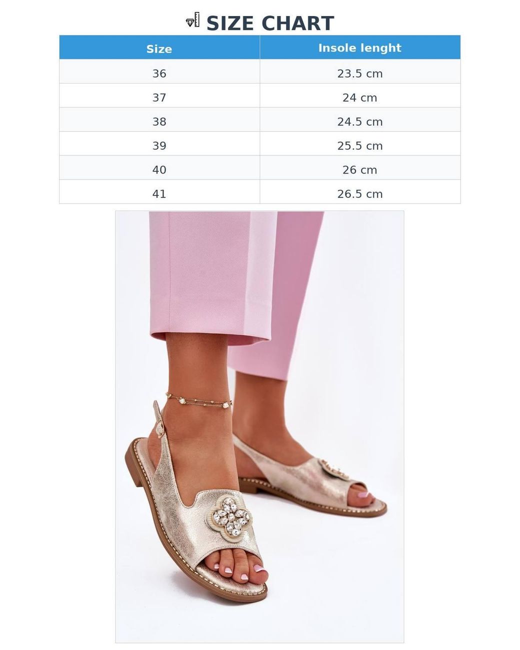 Love Lace Pink Flat Heel Buckle Sandals With Natural Insole Comfort