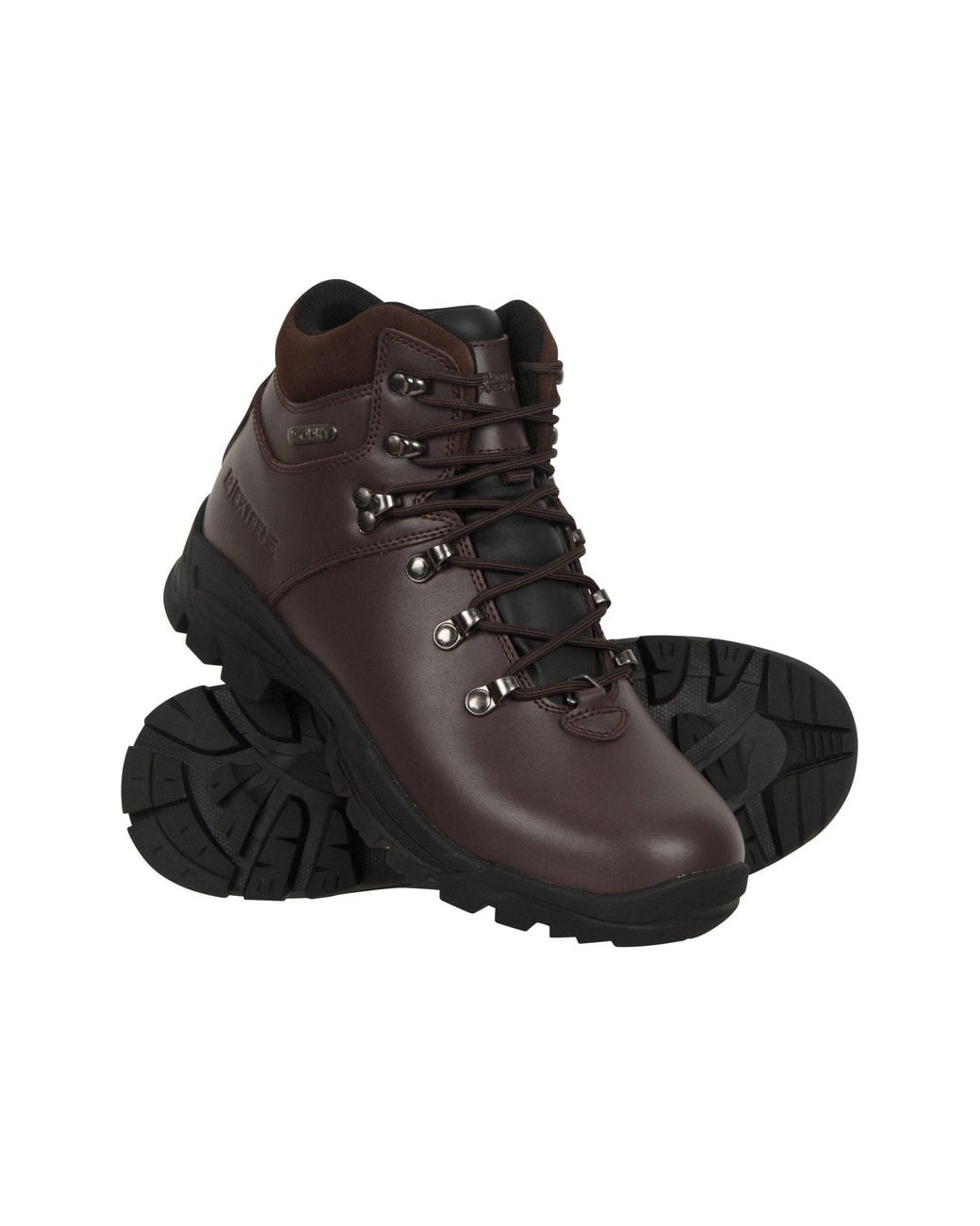 Mountain Warehouse Black 'Latitude Ii Extreme' Waterproof Leather Walking Boots