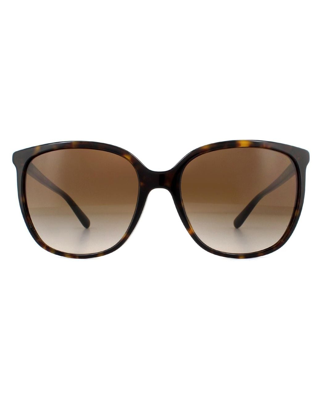 Michael Kors Brown Square Dark Tortoise Gradient Sunglasses