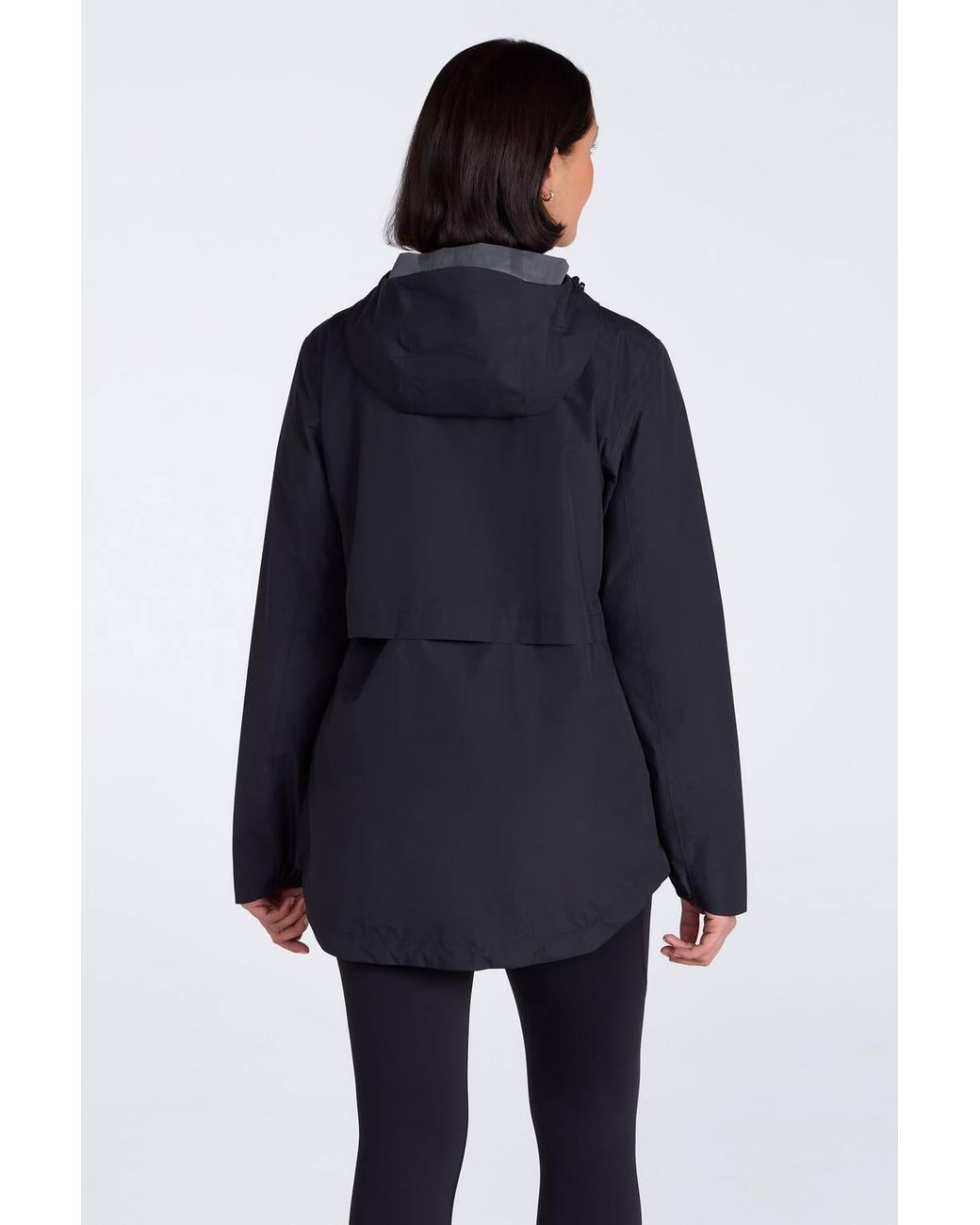 Mountain Warehouse Gray 'Aerovent' 2.5 Layer Waterproof Windproof Packable Hooded Rain Jacket