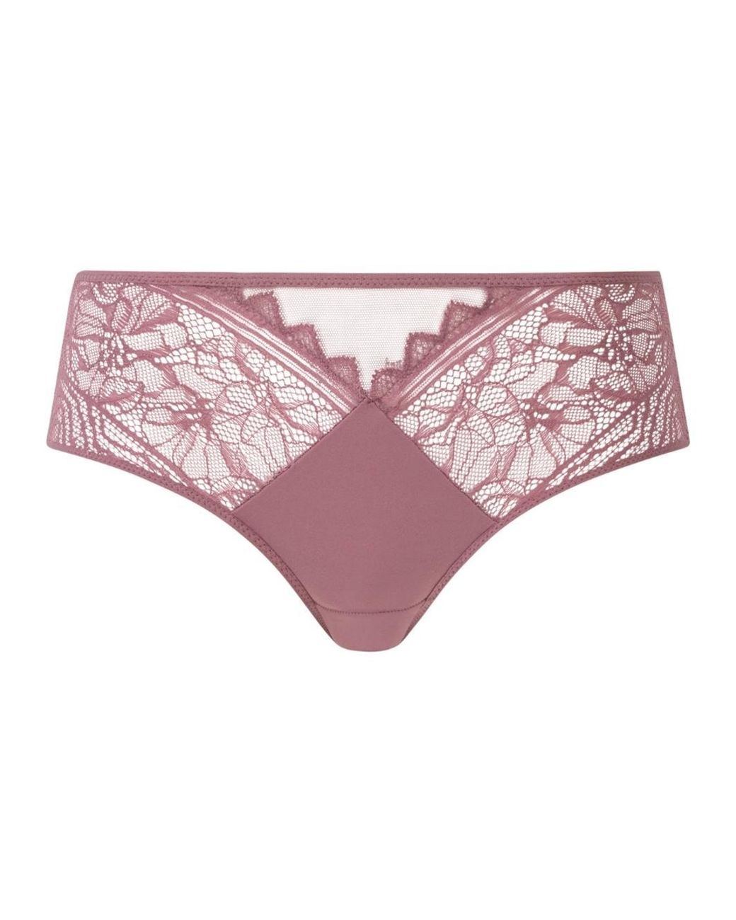 Chantelle Purple Easy Feel Floral Touch Covering Shorty