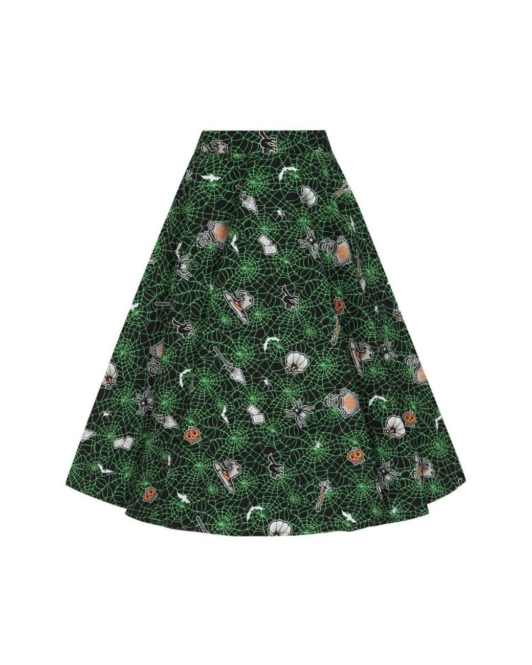 Hell Bunny Green Hex 50's Skirt