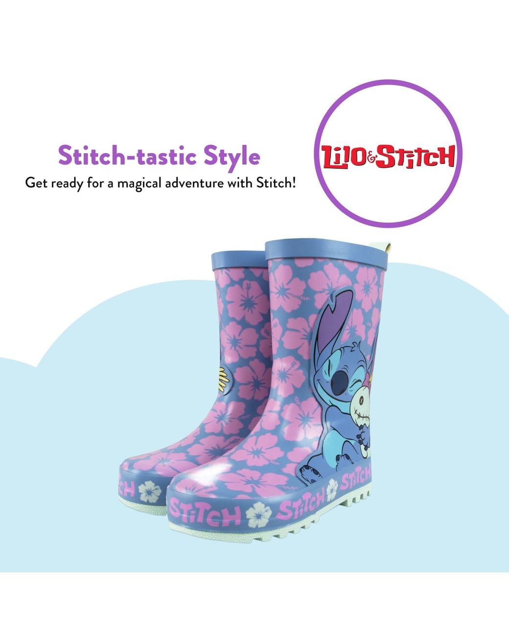 Disney Blue Lilo & Stitch Wellies