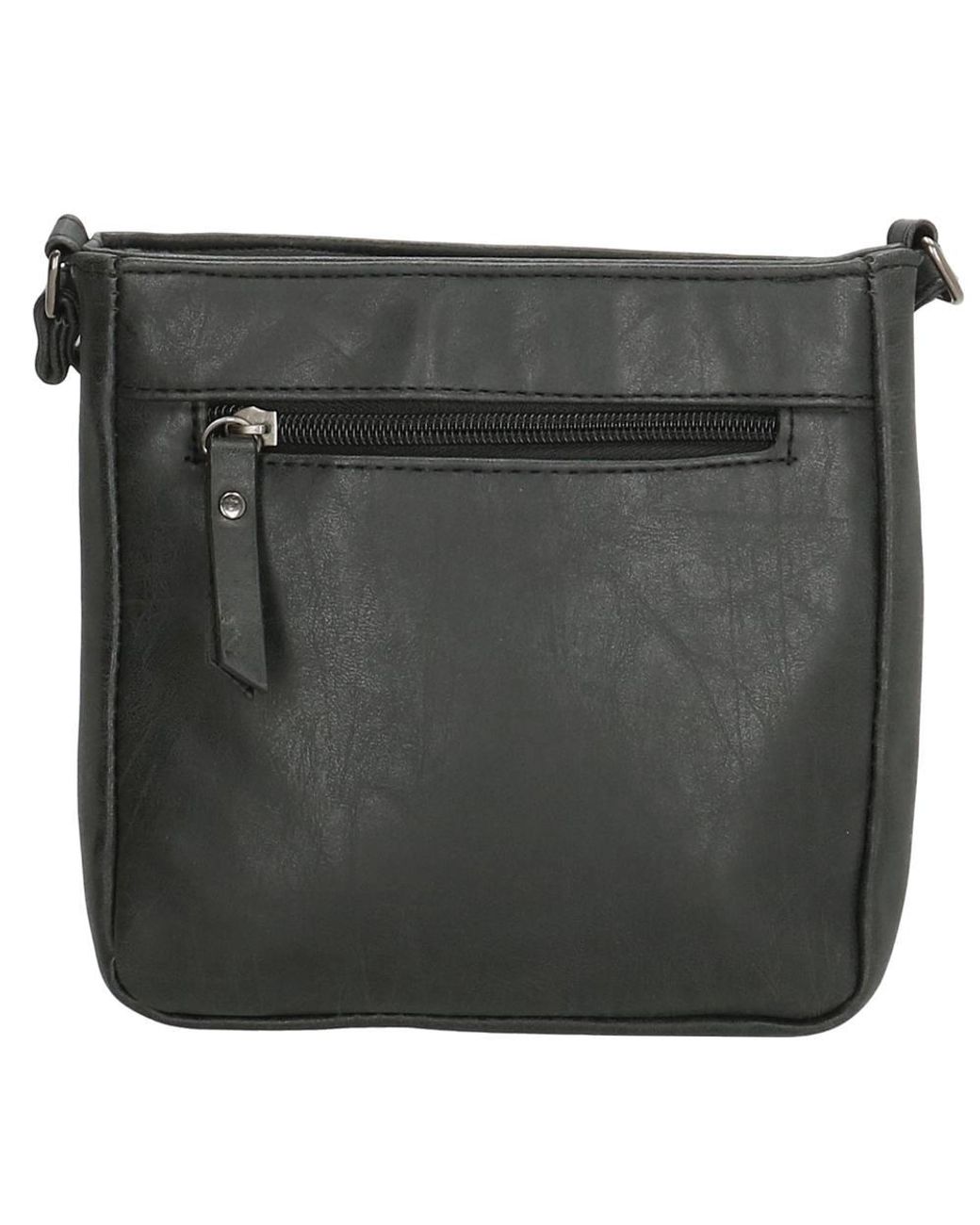 Enrico Benetti Black Zoe Single Handle Vegan Leather Small Shoulderbag