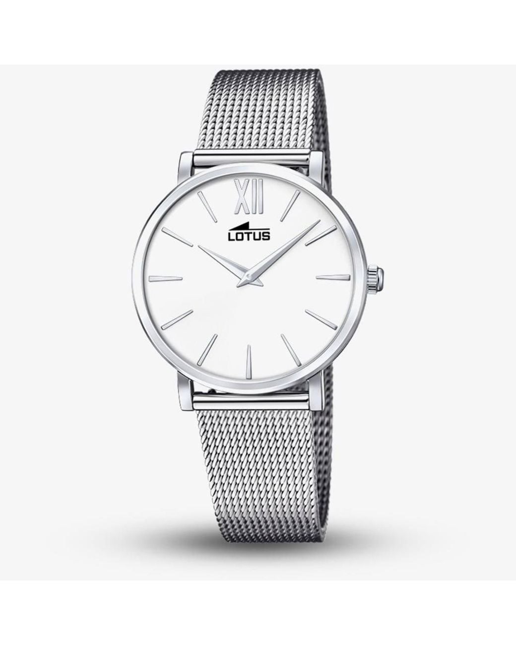 Lotus Metallic Stainless Steel Mesh Dial Watch L18731/1
