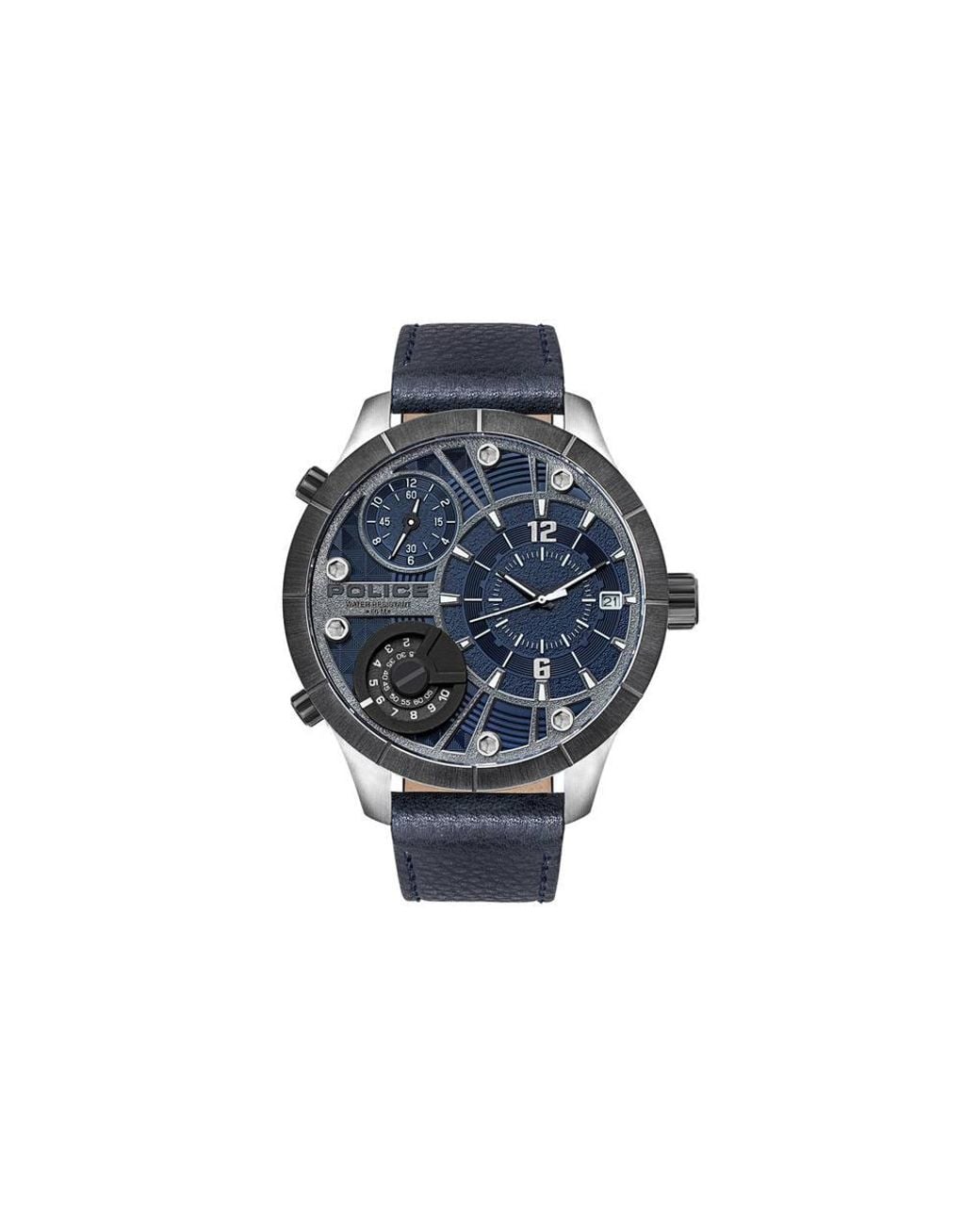 Police Blue 15662Xstu-03 Bushmaster 53Mm Quartz Watch for men