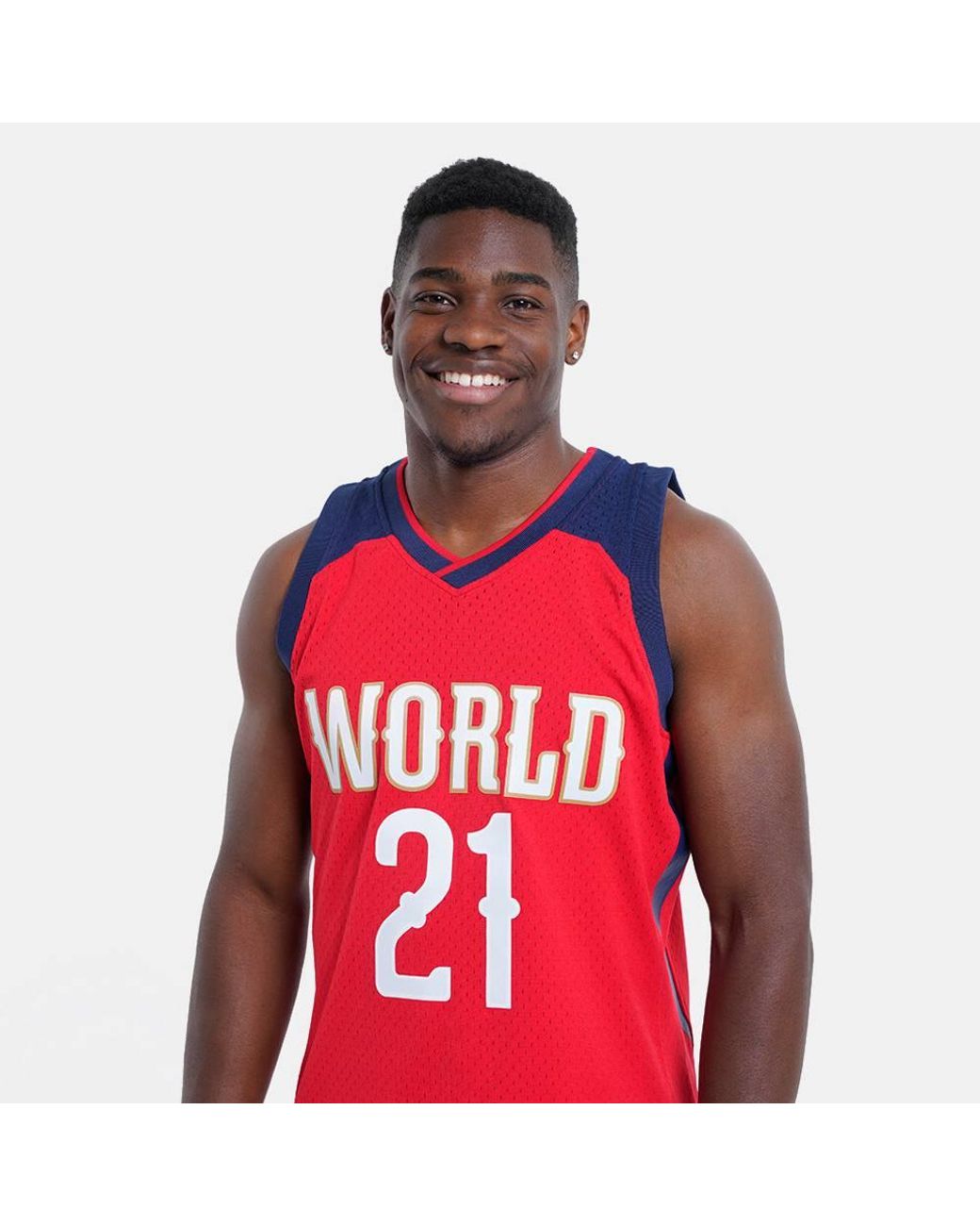 Mitchell & Ness Red Nba All Star Jersey 2017 Joel Embiid for men