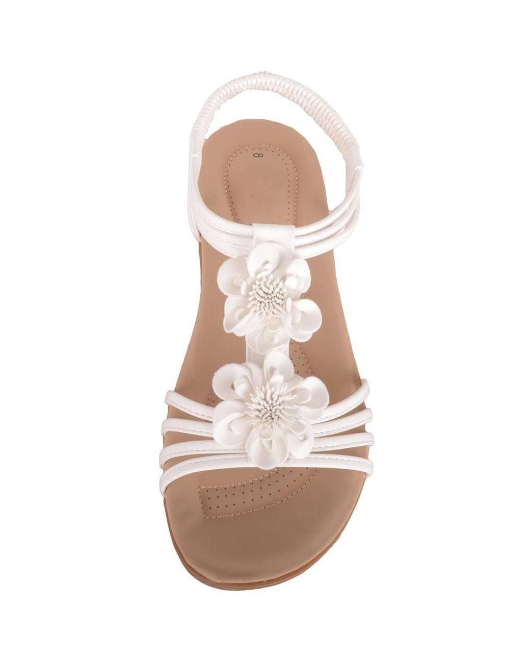 Absolute Footwear Pink Easy Slip On Floral Summer Sandal With Elasticated Back Strap