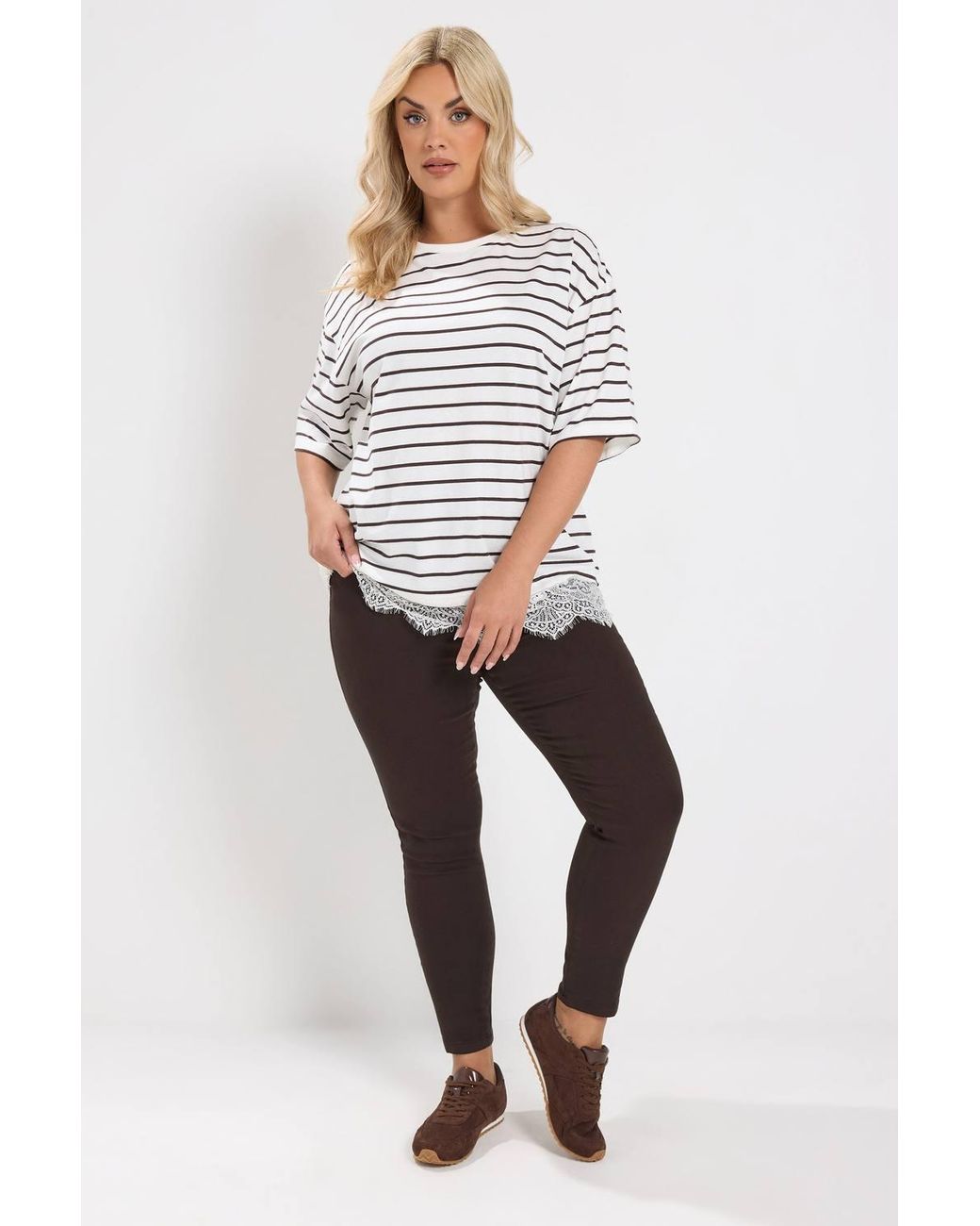 Yours Black Pull On Jenny Jeggings