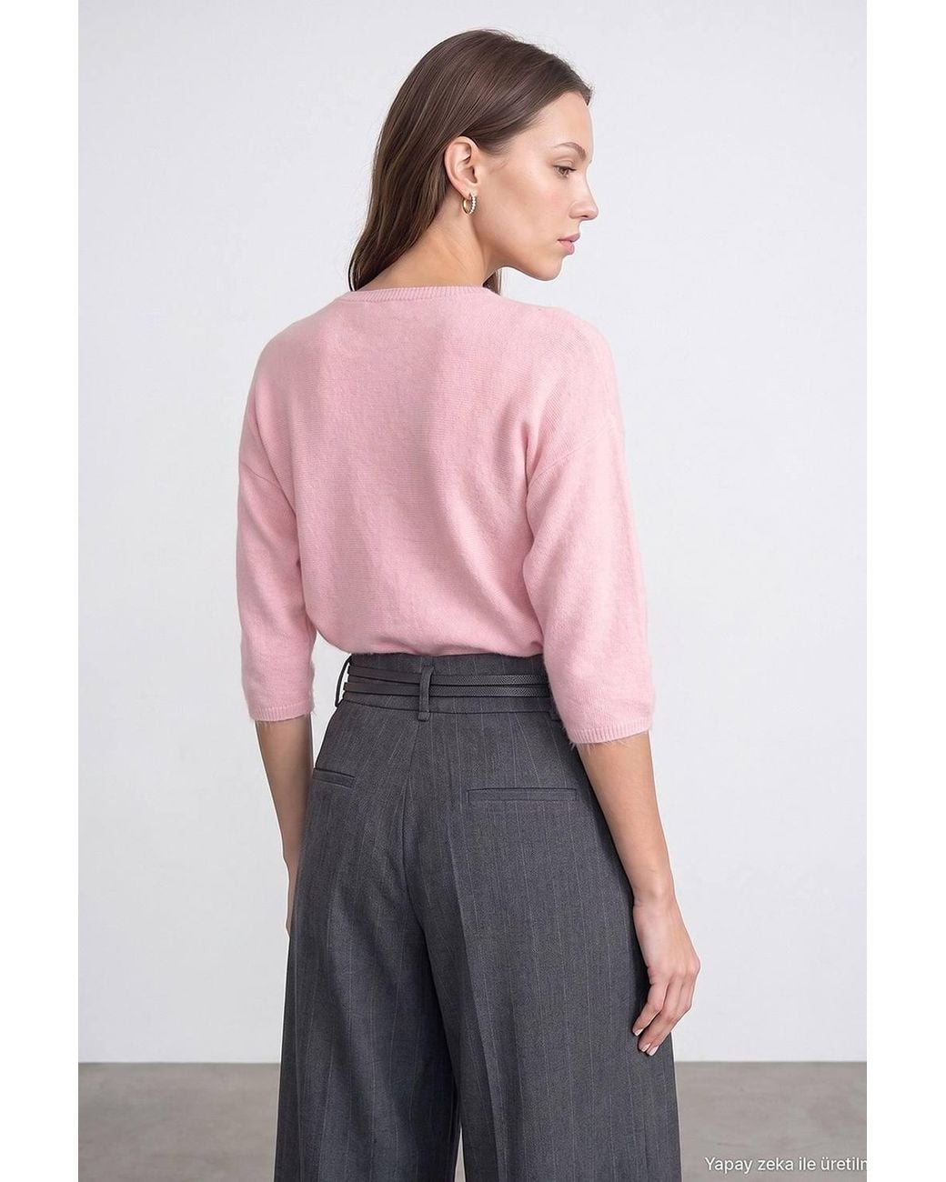 Dilvin Pink Wool Blend Sweater