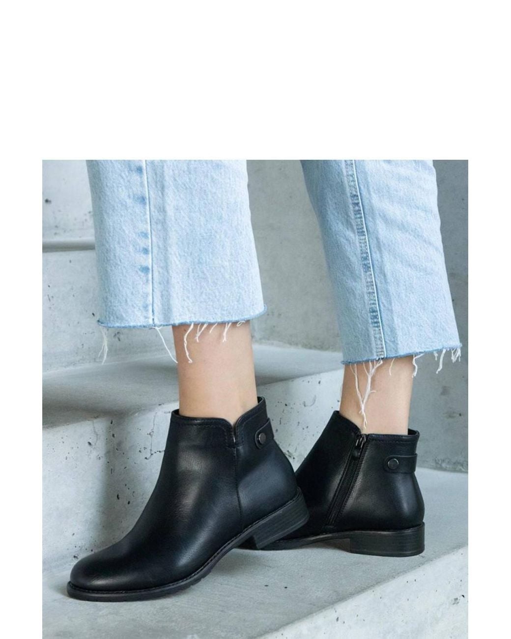 Love Lace Blue Insulated Ankle Boots With Fur Lining Elastic Inserts & Zipper