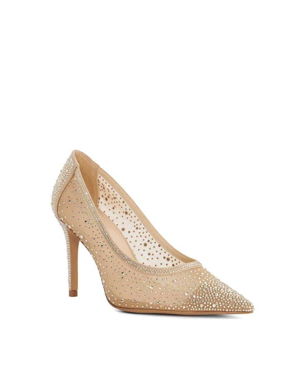 Dune White 'Brightest' Court Shoes