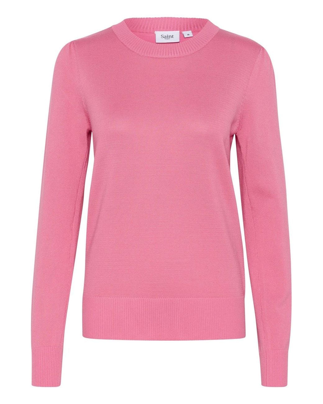 Saint Tropez Red Milasz Crew Neck Knit Jumper