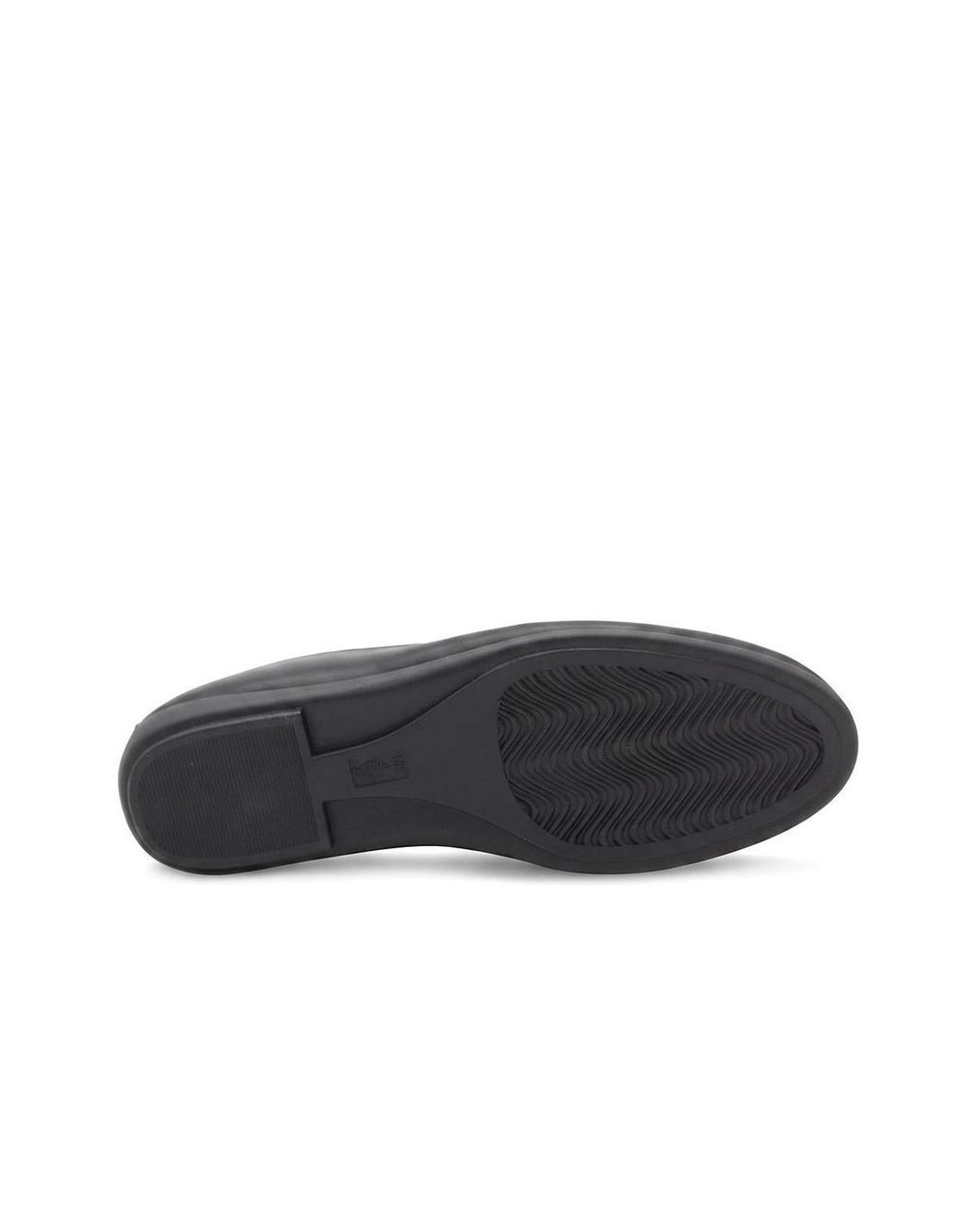 Pavers Black Elegant Wedge Loafers
