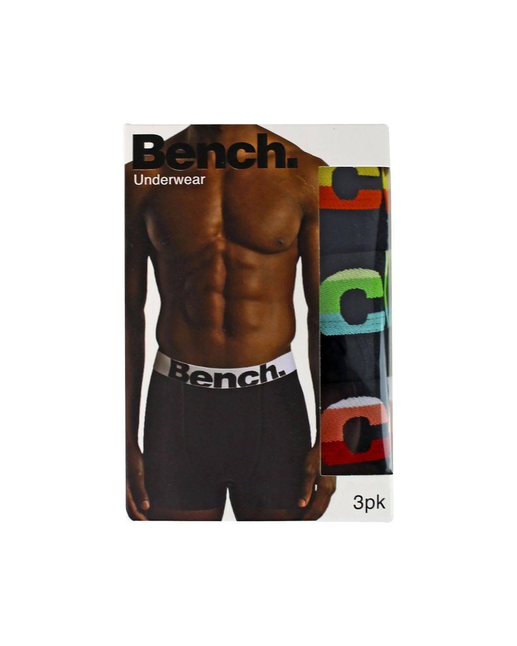 Bench Black 3 Pack Cotton Boxers Underwear for men
