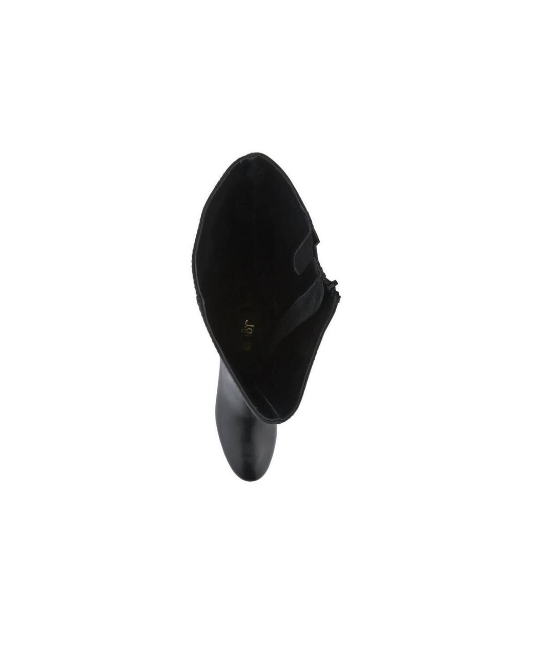 Jones Bootmaker Black Loulou1 Extra Slim Calf Fit Leather Long Boots