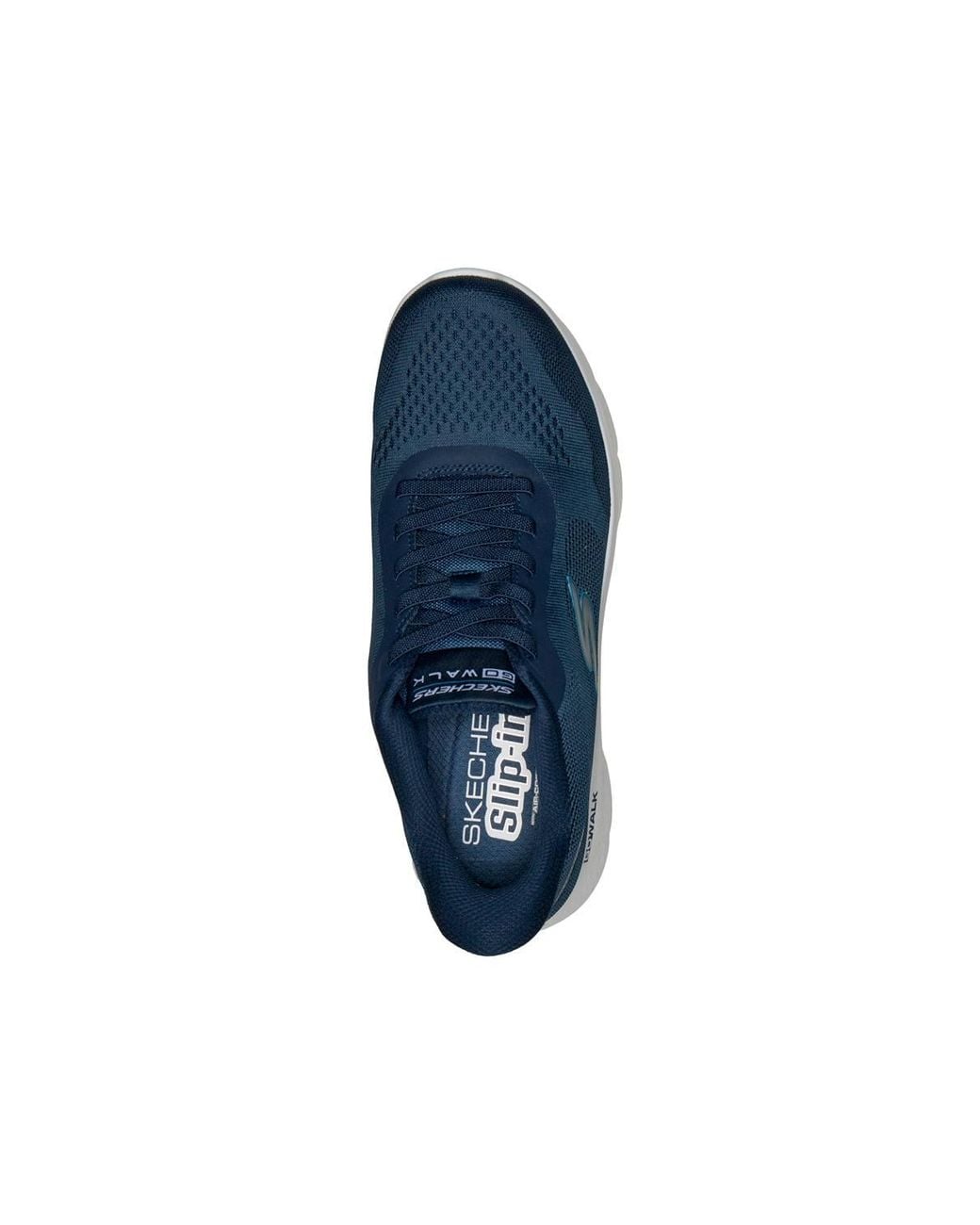 Skechers Blue Go Walk Flex Mesh Bungee Slip-Ins Trainers for men
