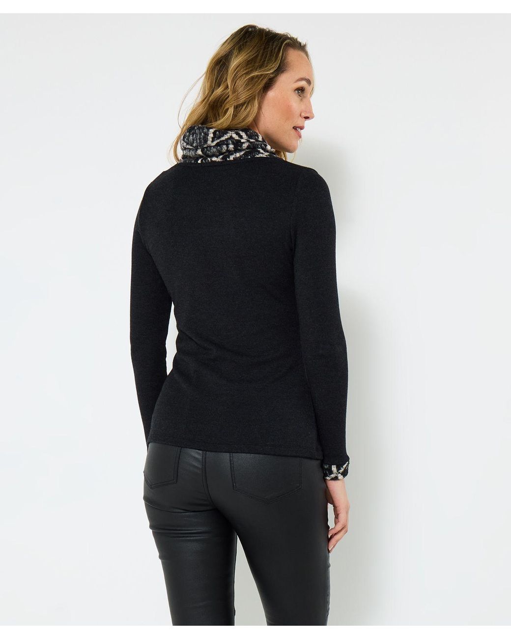 Joe Browns Blue Cowl Neck Jersey Top