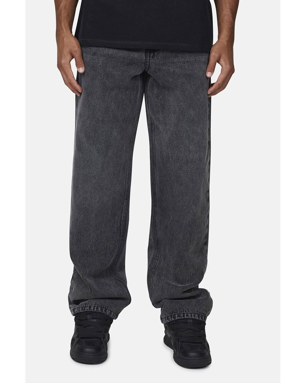 Good For Nothing Blue Baggy Vintage Wash Denim Jeans for men