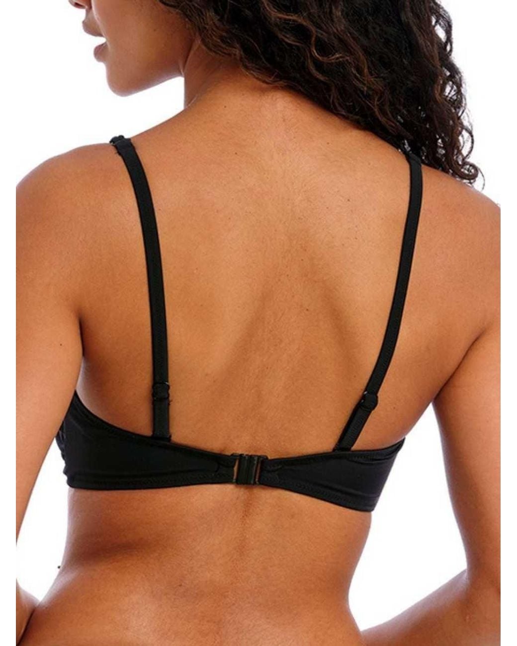 Freya Black Jewel Cove Bralette Bikini Top