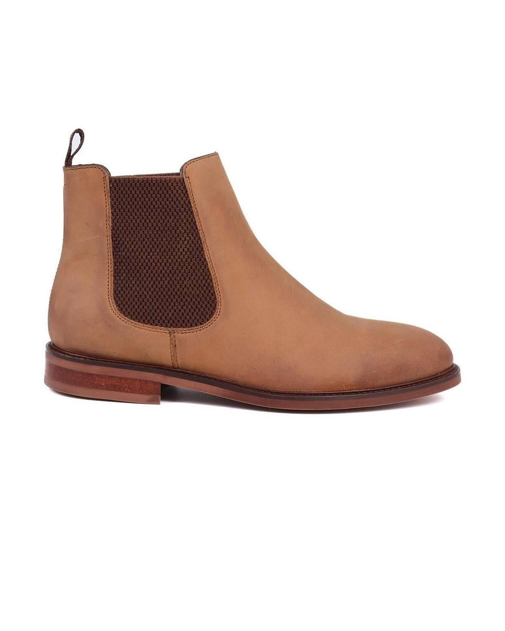 Jones Bootmaker Brown Debden Leather Chelsea Boots for men