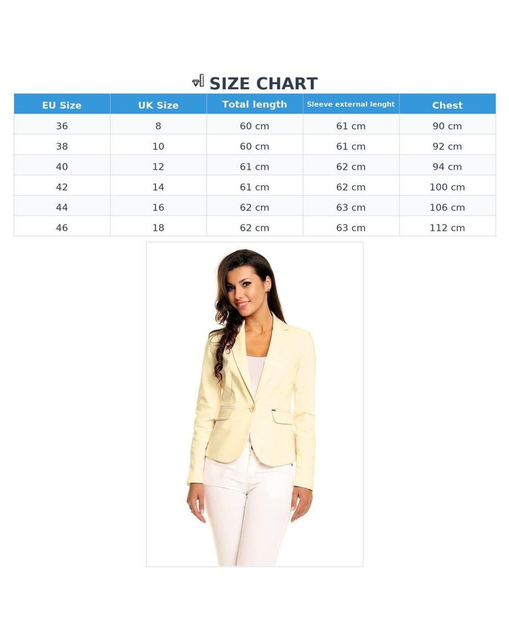 Love Lace White Autumn Cotton Collared Lined Blazer With Pockets