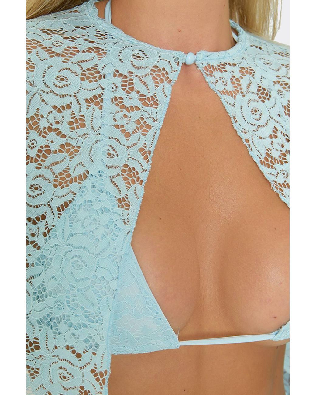 EGO Blue Lace Top