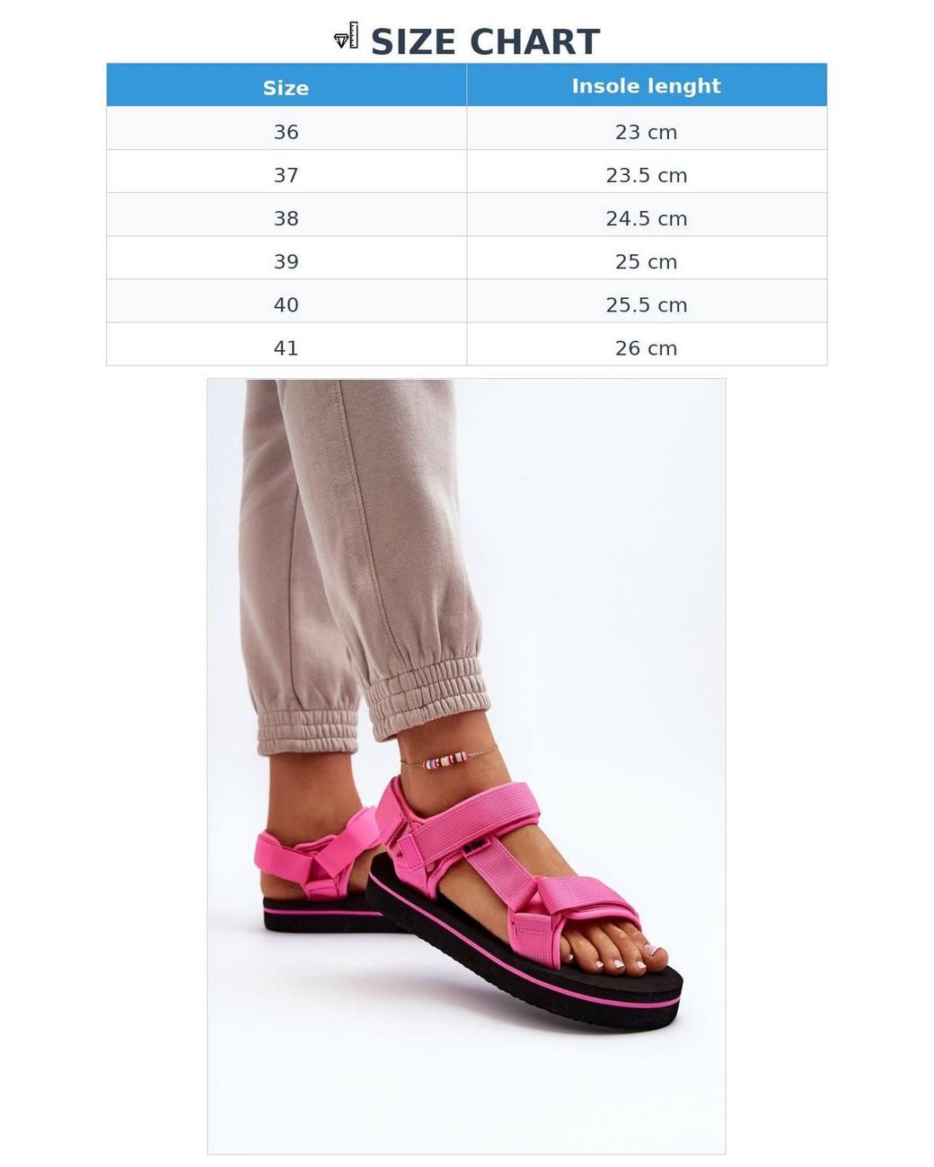 Love Lace Pink Sporty Textile Velcro Strap Foam Platform Sandals Summer