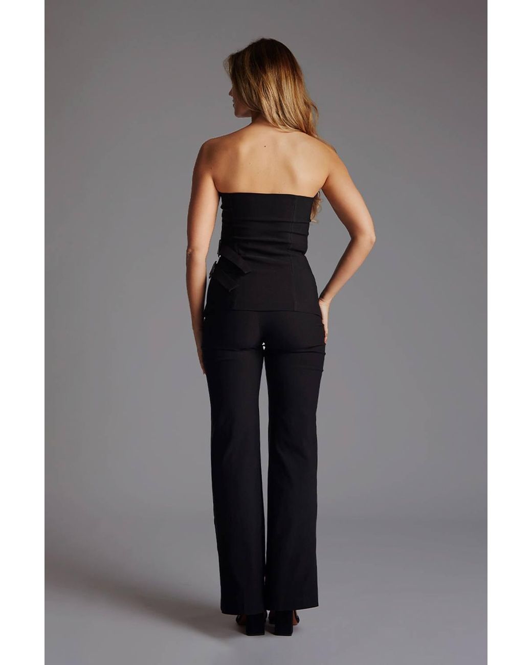 Vesper Gray Wide Leg Trousers