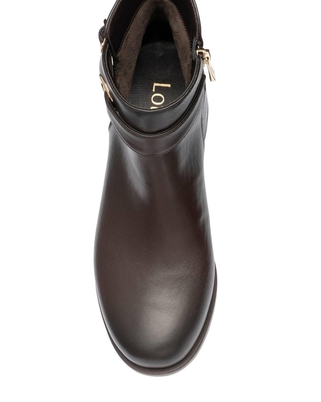 Lotus Black 'Drummond' Zip-Up Ankle Boots