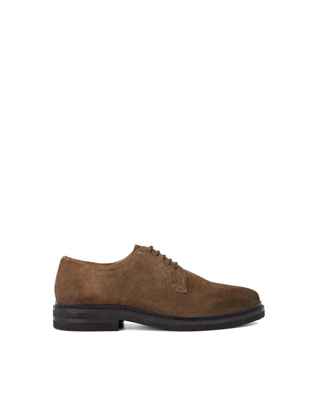 Dune Brown 'Baniel' Suede Casual Shoes for men