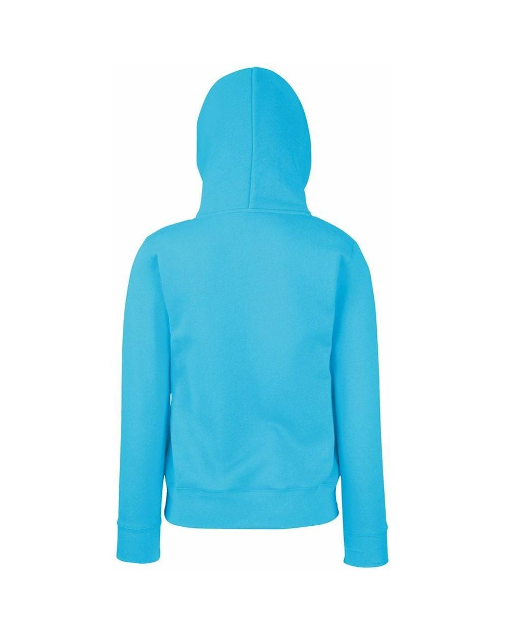 Fruit Of The Loom Blue Lady Fit Hooded Sweatshirt Hoodie