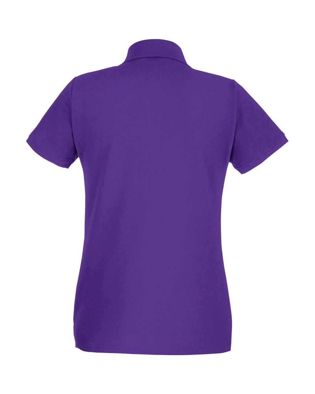 Fruit Of The Loom Purple Premium Fitted Short-Sleeved Polo Shirt