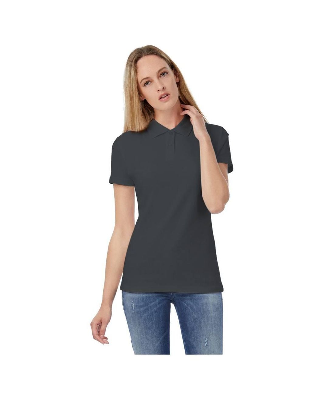 Bc Black Id.001 Plain Short Sleeve Polo Shirt