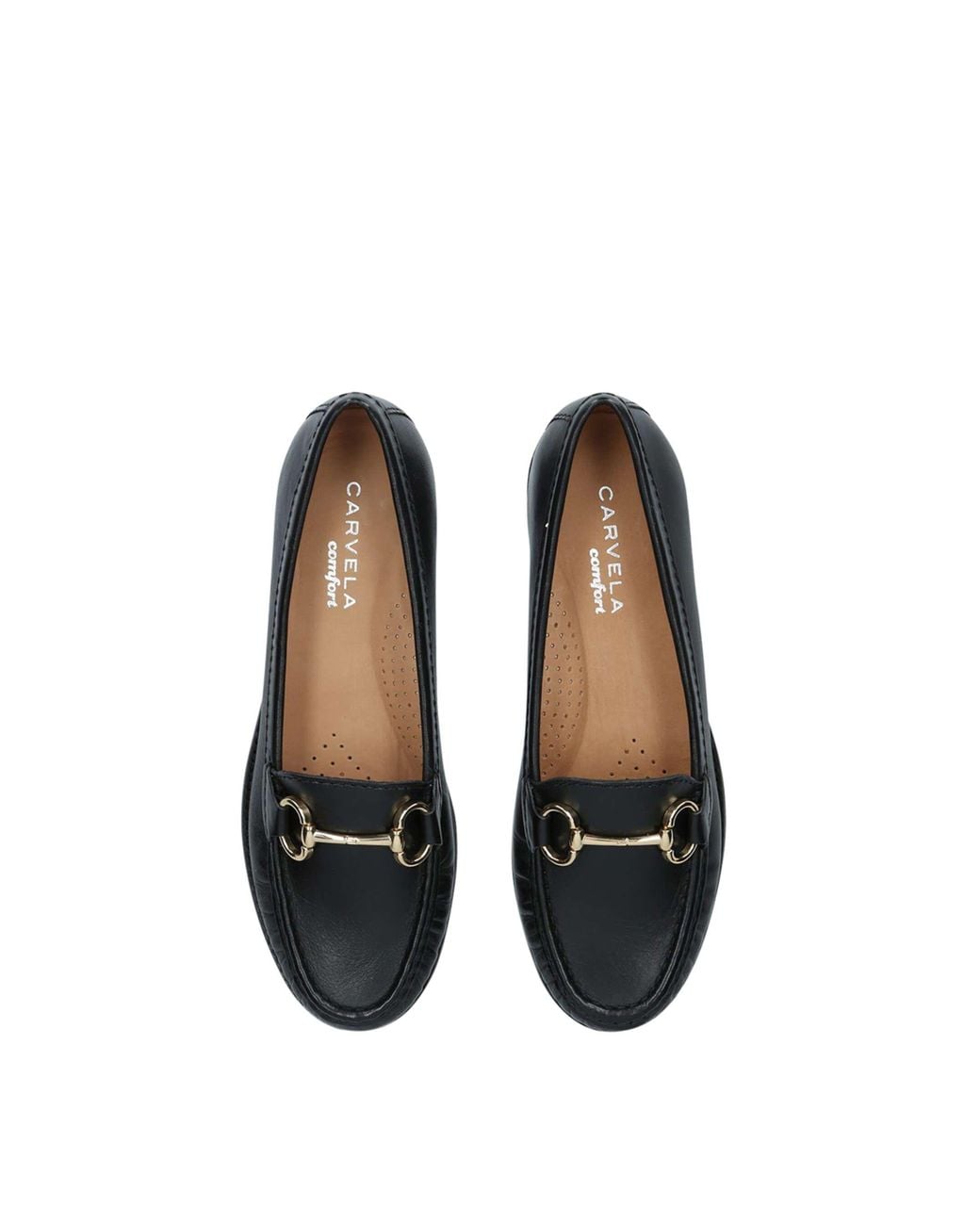 Carvela Kurt Geiger White 'Click' Leather Flats