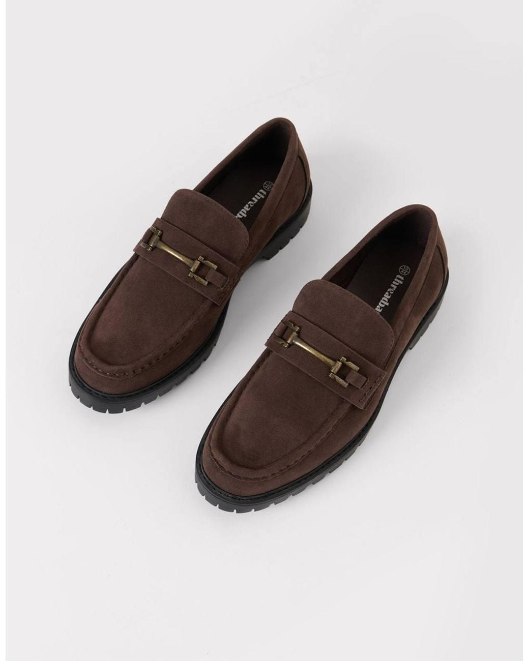Threadbare Brown Faux Suede Slip On Loafer for men