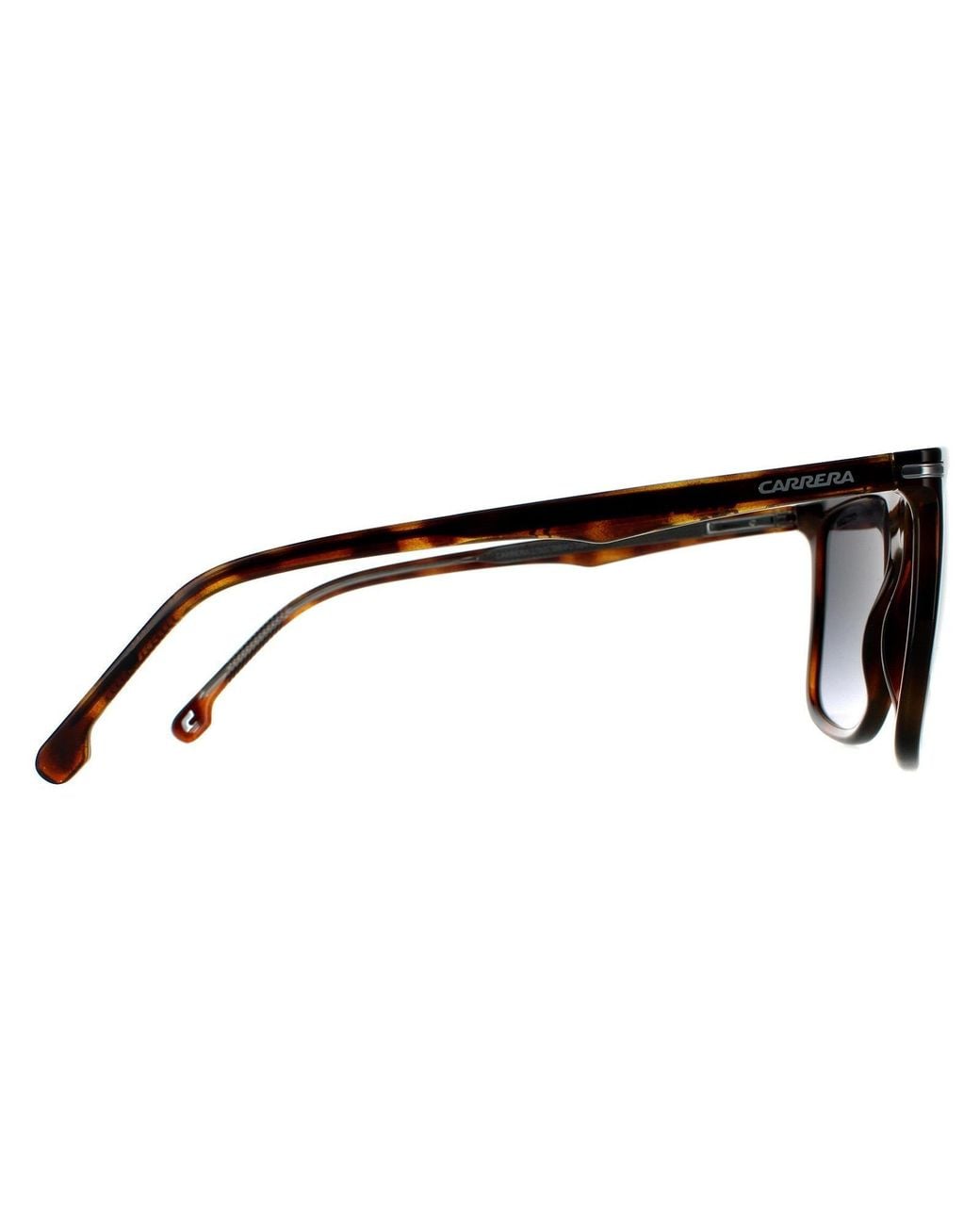 Carrera Black Rectangle Dark Havana Dark Gradient Sunglasses for men