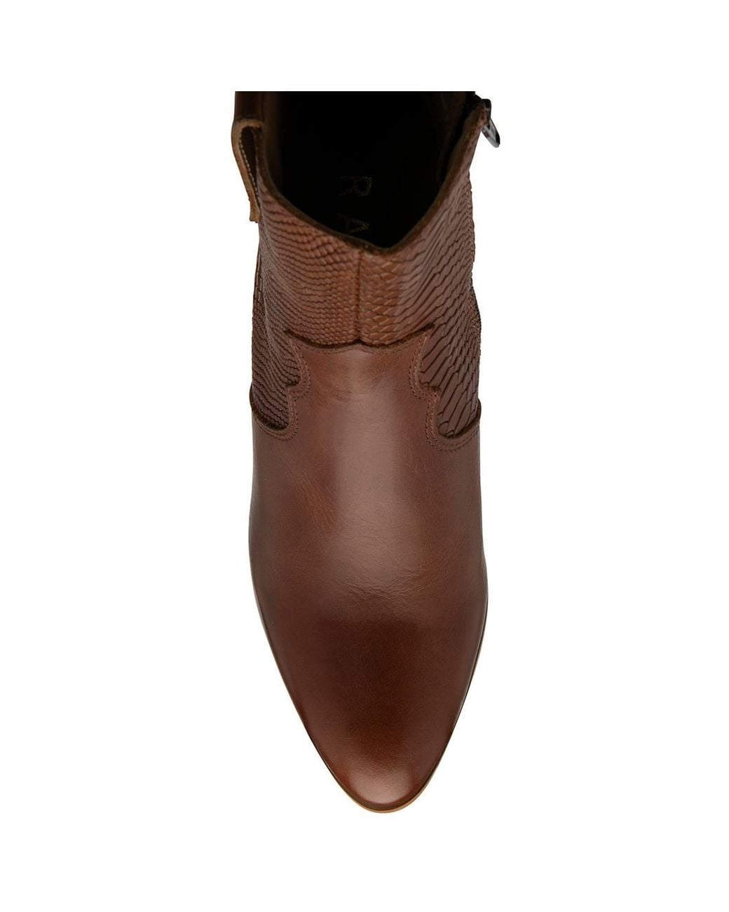 Ravel Brown 'Dorey' Leather Heeled Ankle Boots