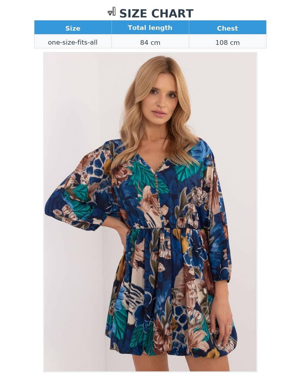 Love Lace Blue Floral Heart Neck Long Sleeve Mini Dress