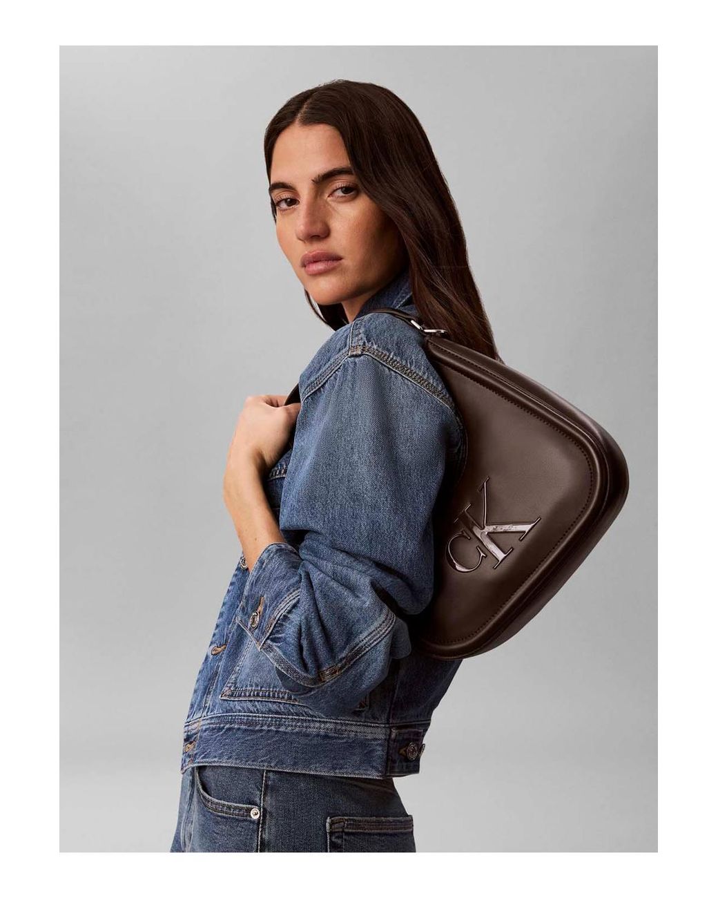 Calvin Klein Black Bold Ck Small Crescent Bag Delicioso