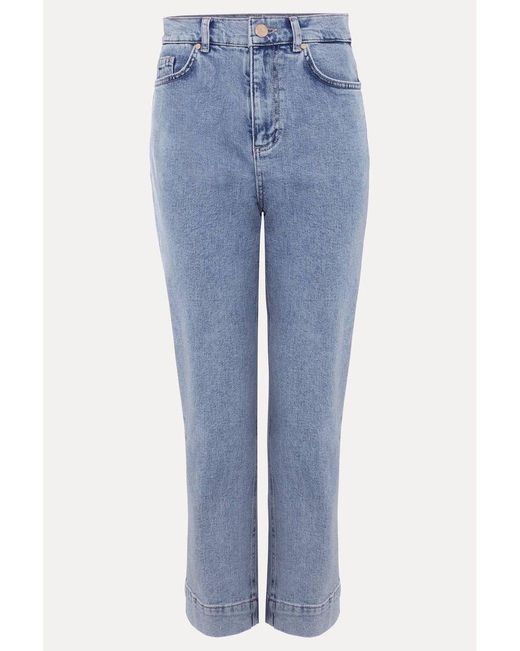 Phase Eight Blue Petite Lexi High-Rise Straight Jeans